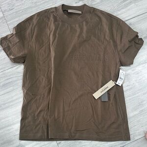Essentials Men's Tee in Rich Brown